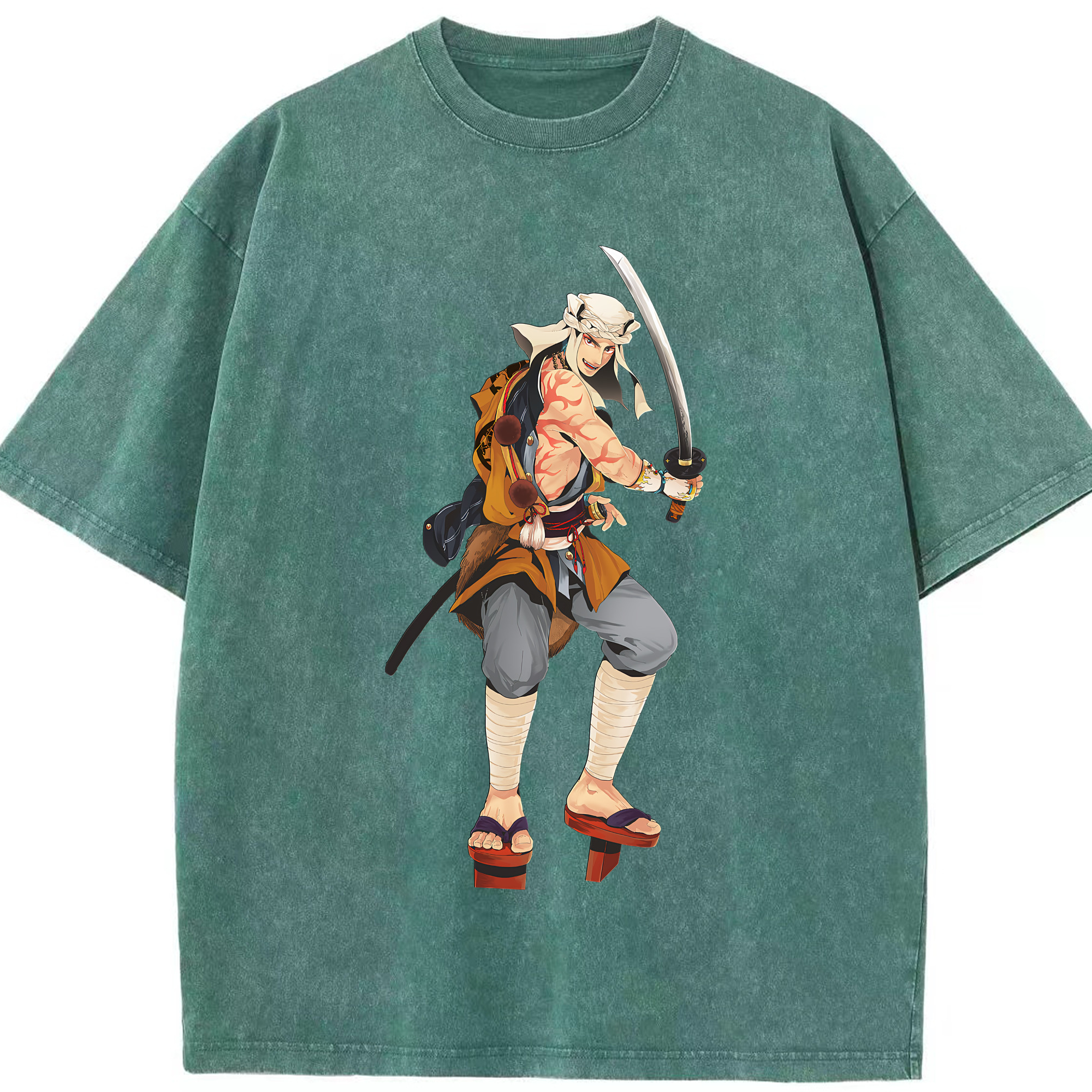 （画像用） 刀剣乱舞 Touken Ranbu 綿100% ヴィンテージ風 半袖Tシャツ（フロントプリント）